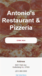 Mobile Screenshot of antoniosrestaurantpizzeria.com